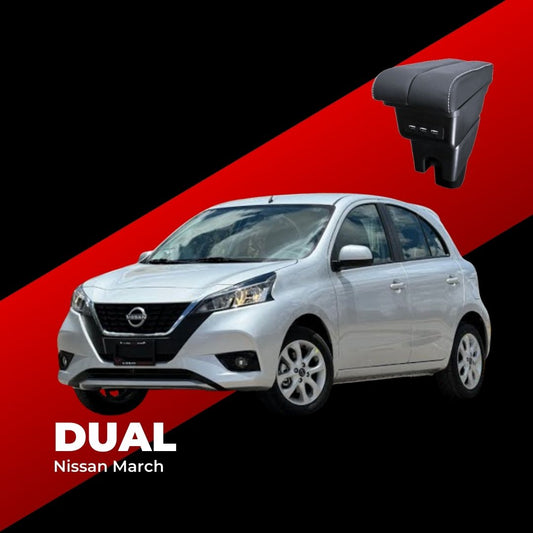 Consola Apoyabrazos - Nissan March (2012 -2026) - Dual