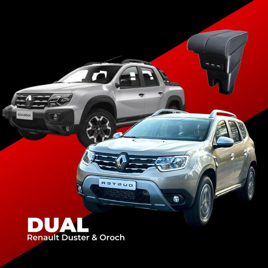 Consola Apoyabrazo- Renault Duster 1.ª y 2.ª Generacion & Duster Oroch (2012 -2021) - Dual