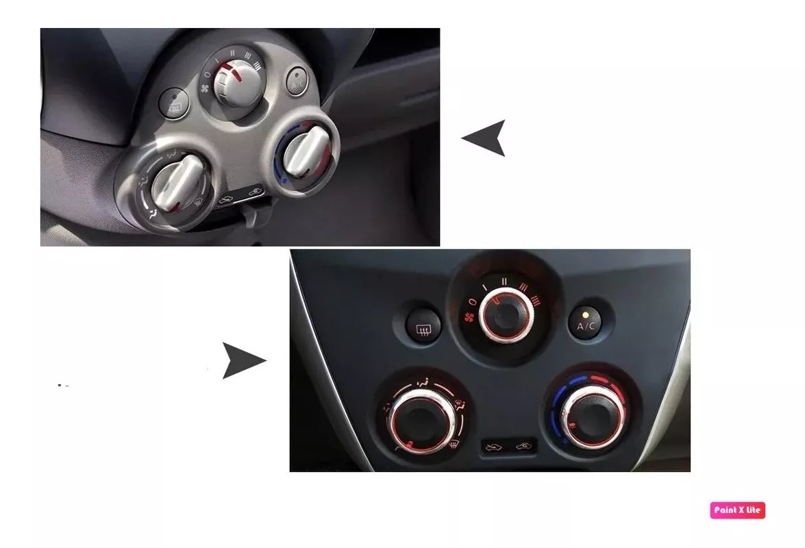 Perillas de Aire Acondicionado - Nissan March (2011 - 2022) - Alta Calidad