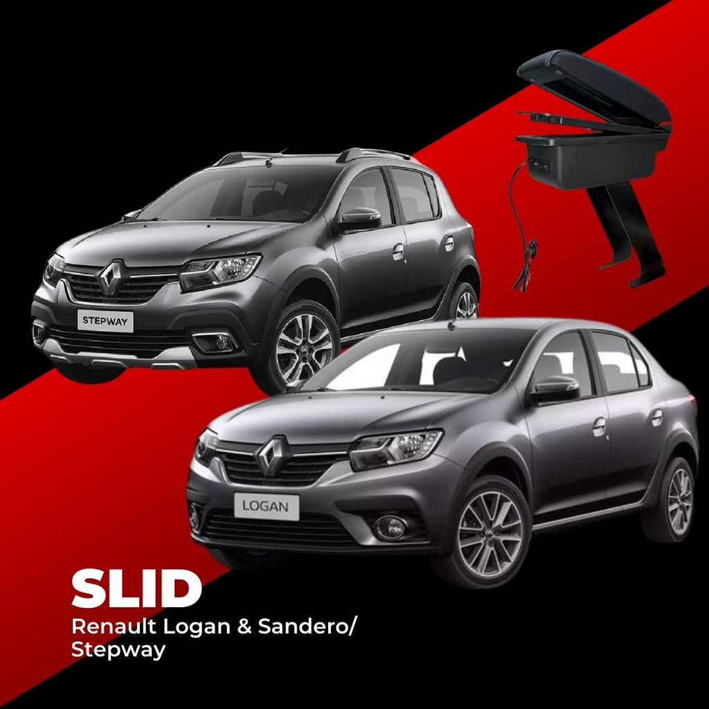Consola Apoyabrazo - Renault Sandero / Stepway / Logan -  (2007 - 2026) - Slid (Base Metalica)