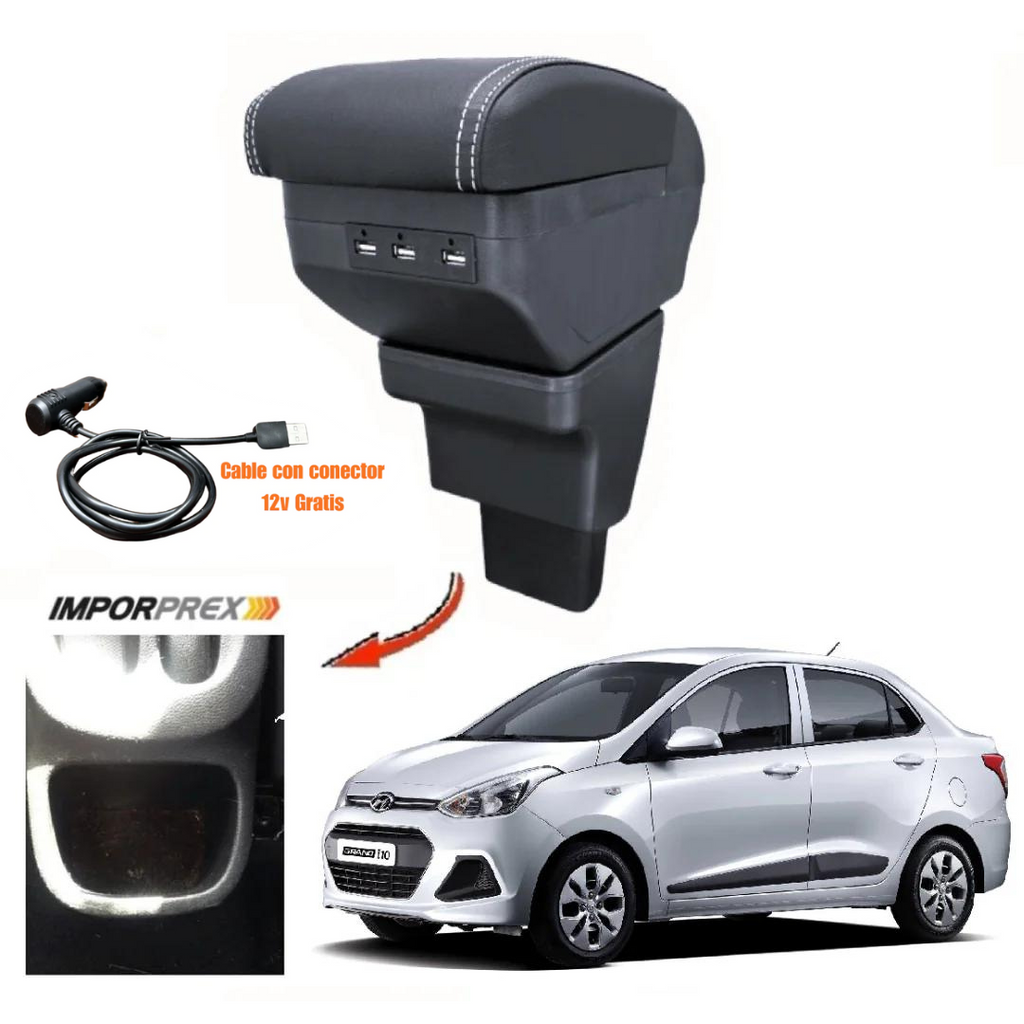 Consola Apoyabrazo  -  Hyundai Grand i10 (2015 - 2023) - Premium