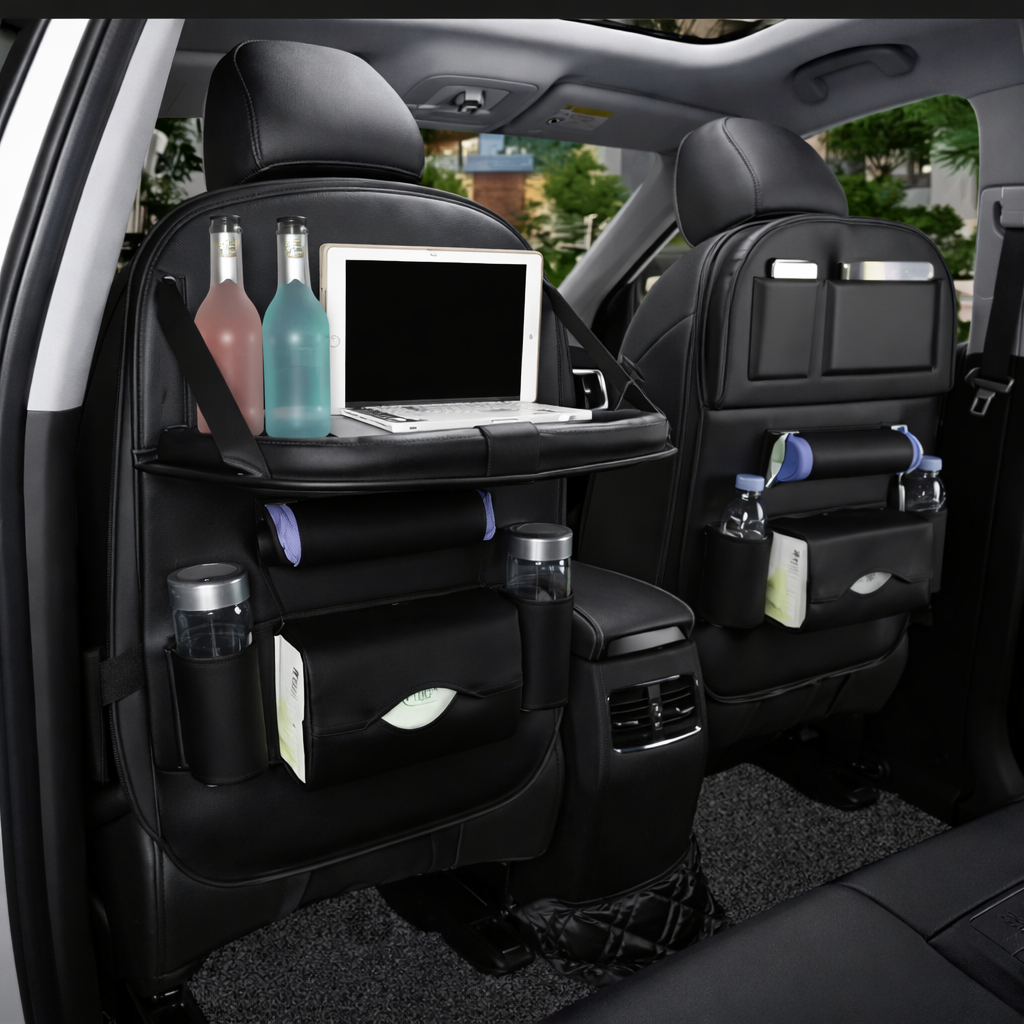 Organizador Trasero para Auto con mesita tipo Avión