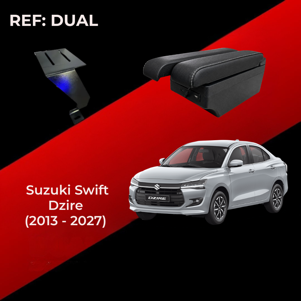 Consola Apoyabrazo Suzuki Swift Dzire (2013 - 2027) - DUAL