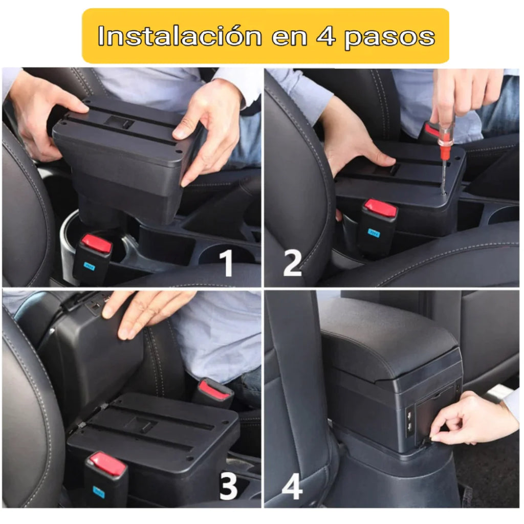 Consola Apoyabrazos - Mazda 2 Skyactive con Usb (2016 -2025) - Slid