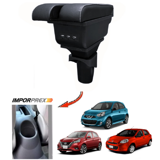 Consola Apoyabrazos - Nissan March (2012 -2024) - Dual