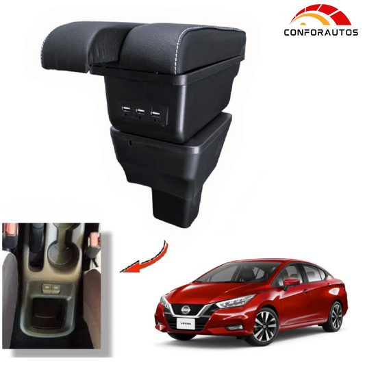 Consola Apoyabrazos - Nissan New Versa (2020 -2024) - Dual