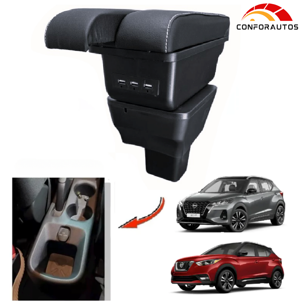 Consola Apoyabrazos - Nissan Kicks (2017 -2026) - Dual