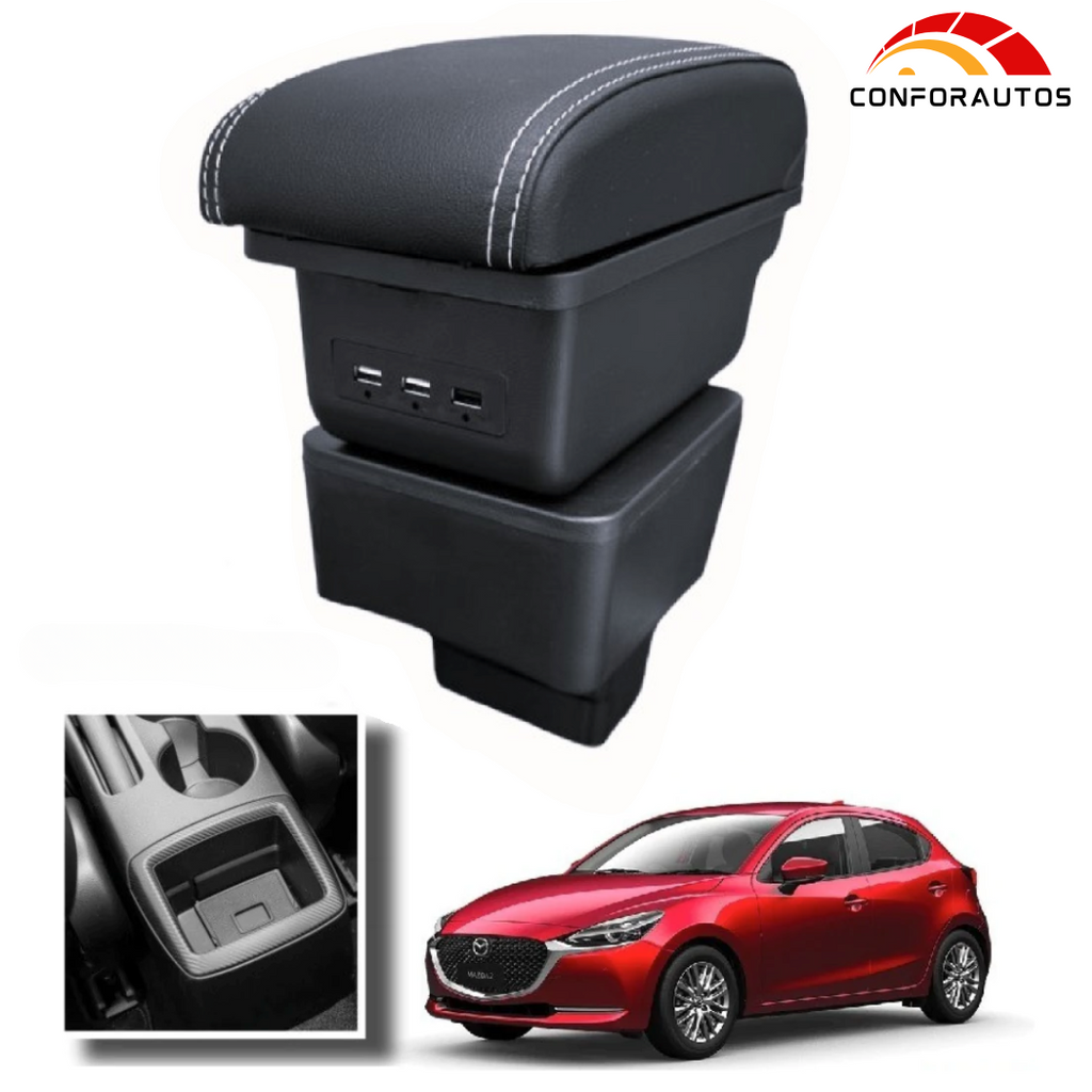 Consola Apoyabrazos - Mazda 2 Skyactive con Usb (2016 -2026) - Slid