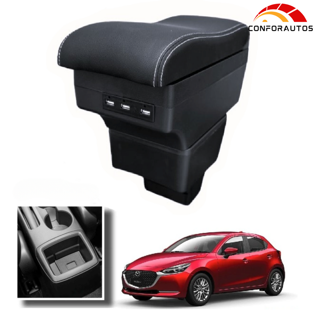 Consola Apoyabrazos - Mazda 2 Skyactive con Usb (2016 -2026) - Wave