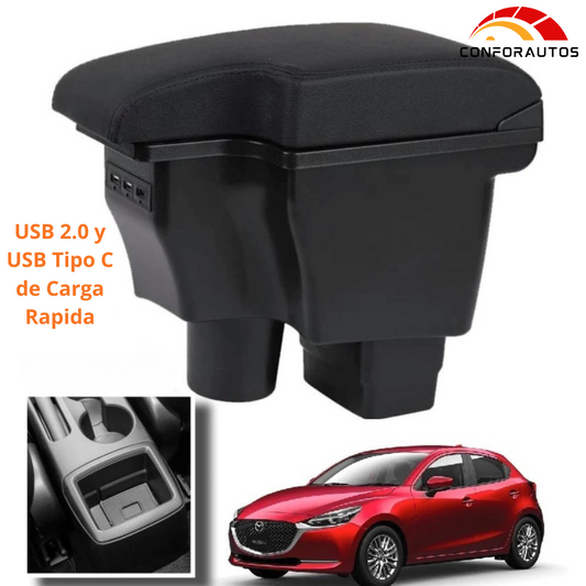 Consola Apoyabrazos - Mazda 2 Skyactive con Usb (2016 -2025) - Whole