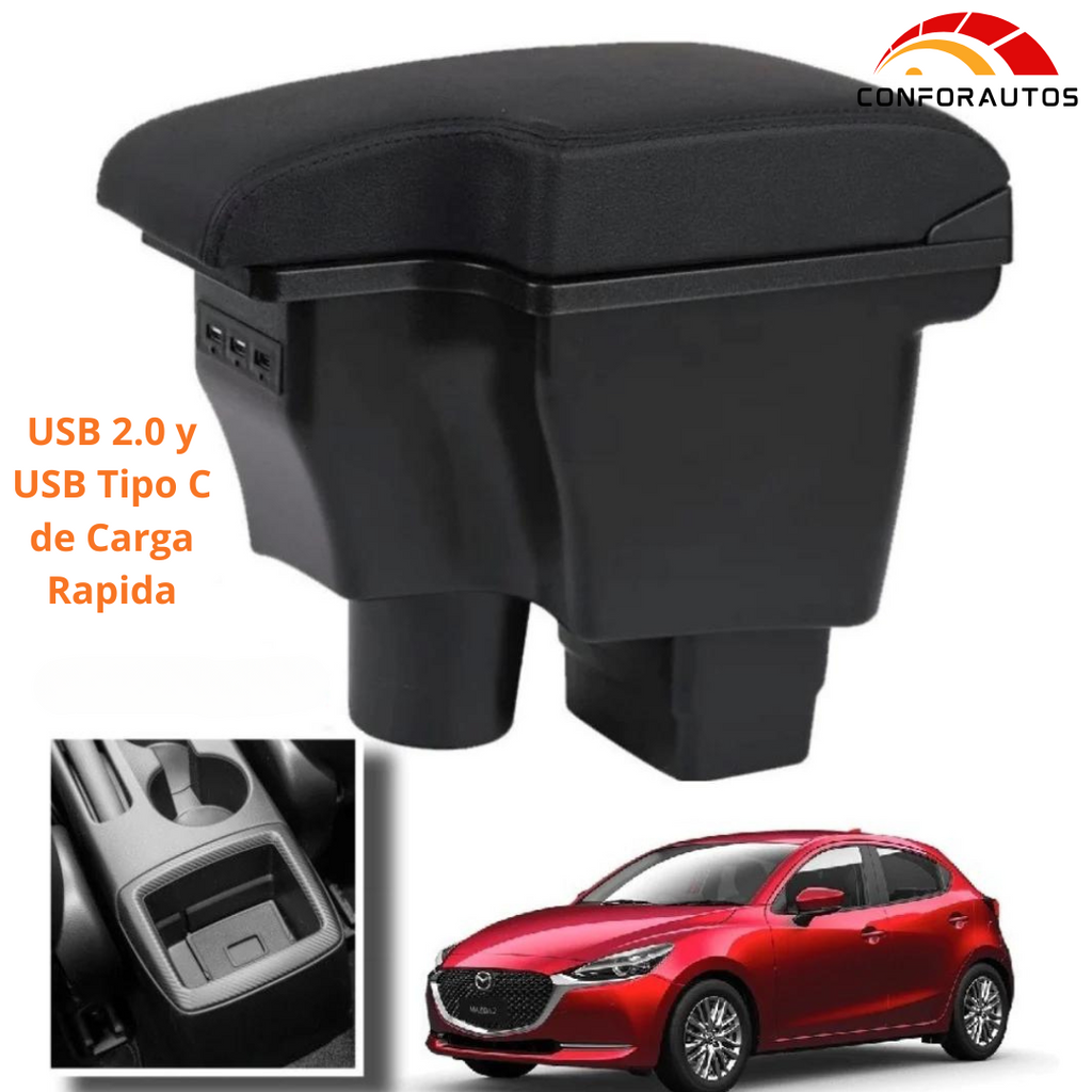 Consola Apoyabrazos - Mazda 2 Skyactive con Usb-C (2016 -2026) - Whole