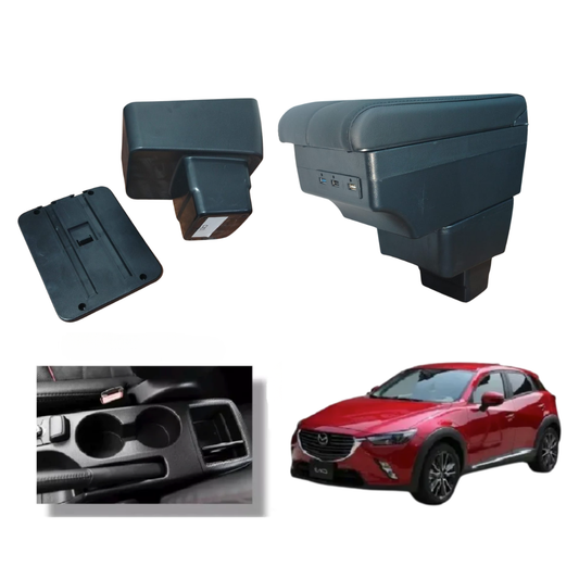 Consola Apoyabrazos - Mazda CX3 Skyactive con Usb (2016 -2022)- Dual