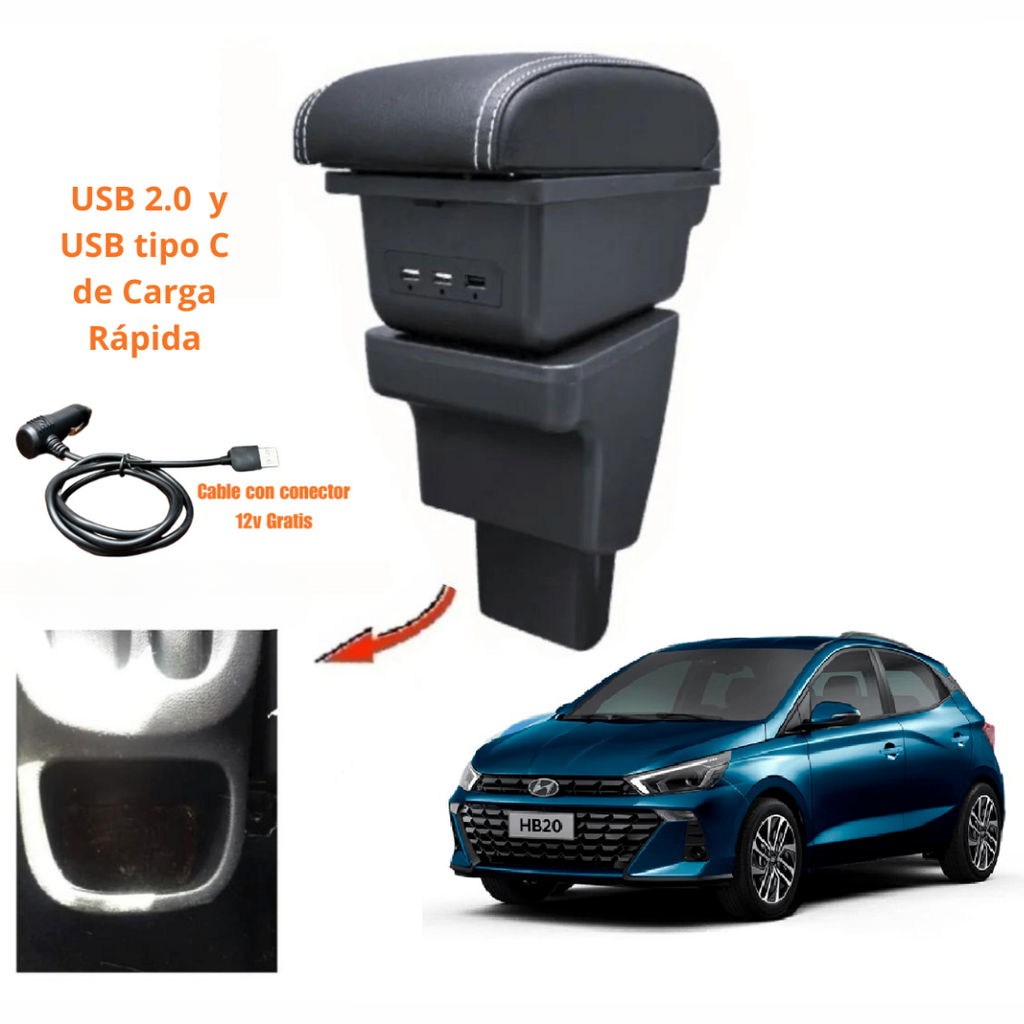 Consola Apoyabrazos - Hyundai Hb20 - Slid