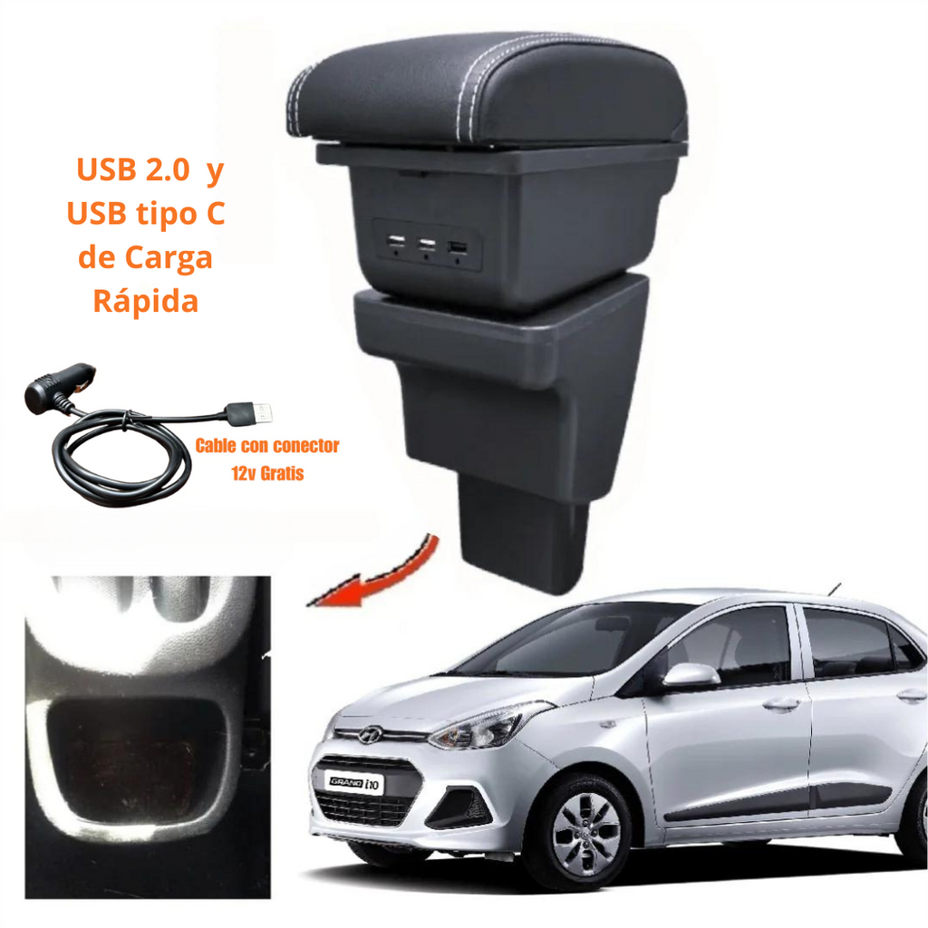 Consola Apoyabrazos - Hyundai Grand i10 (2015 - 2023) - Slid\
