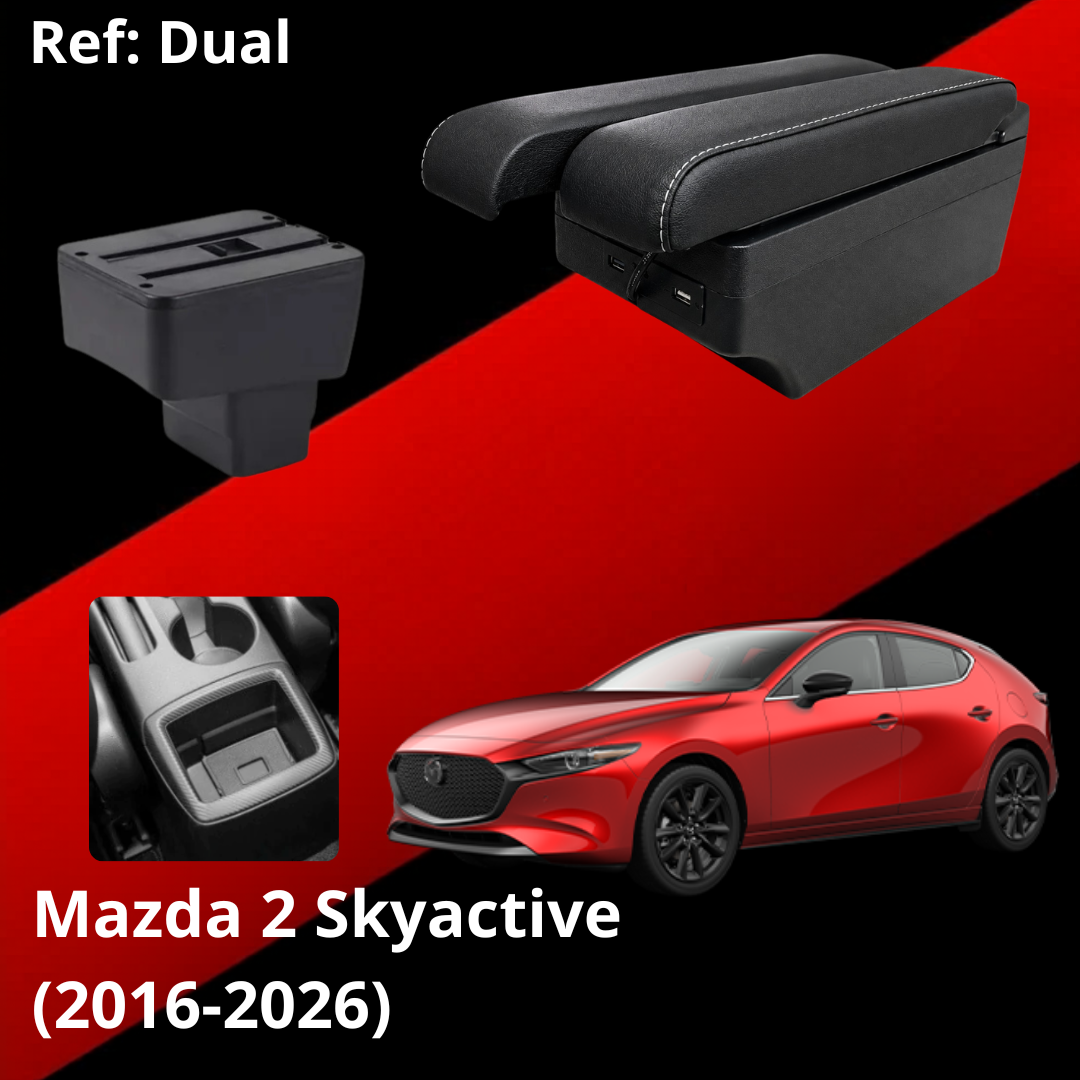 Consola Apoyabrazos - Mazda 2 Skyactive (2016 -2027)- Dual