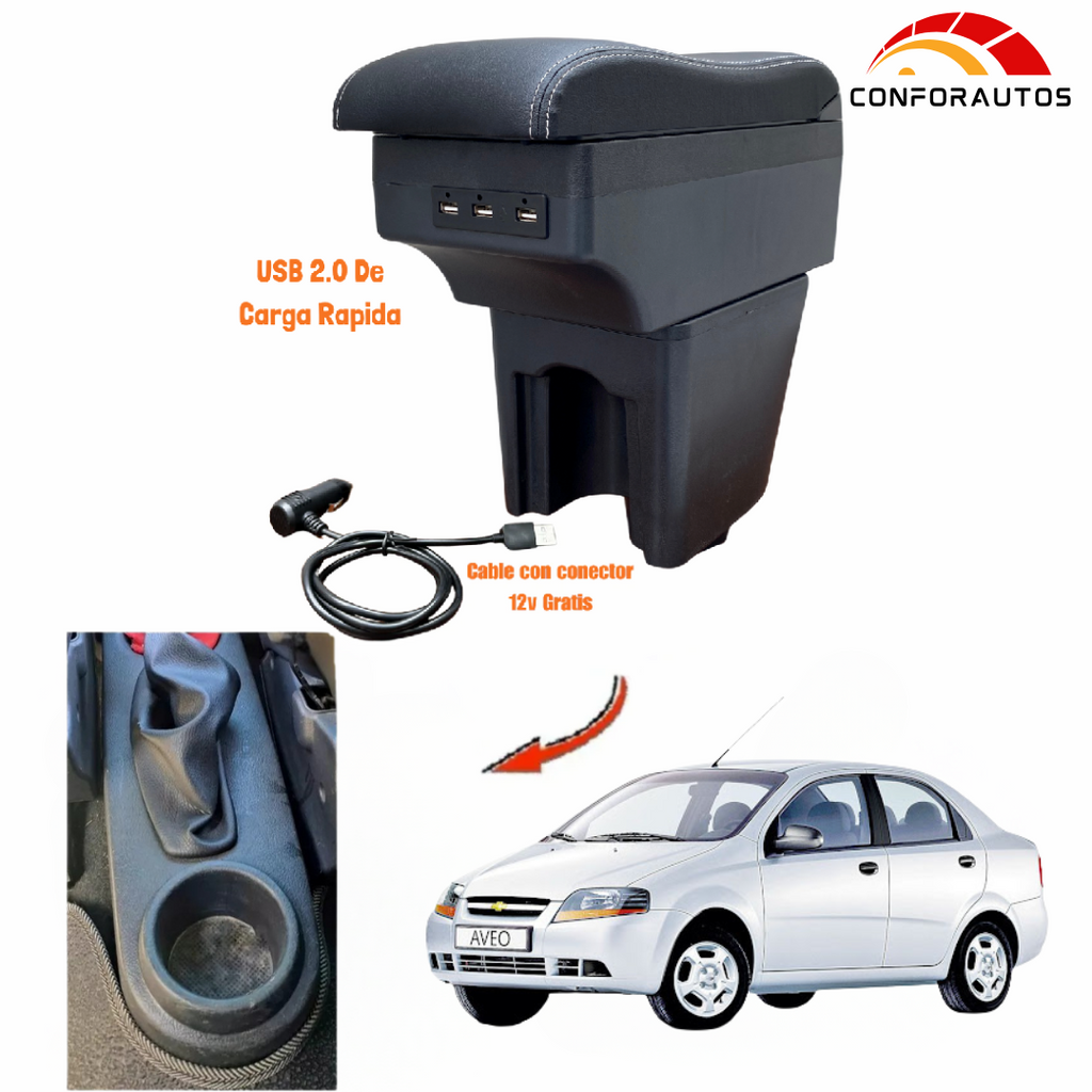 Consola Apoyabrazos - Chevrolet Aveo Family & Sedan (2006 - 2014) - Wave