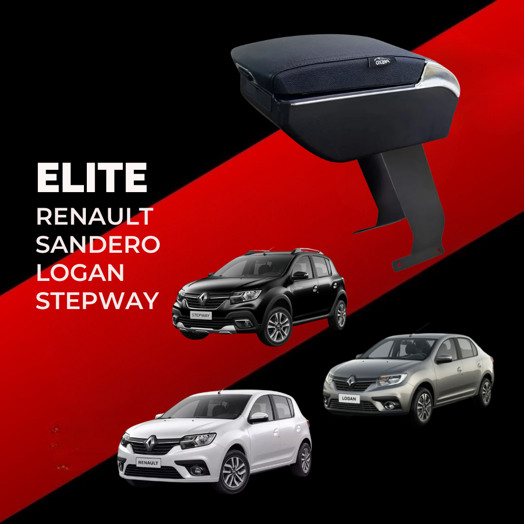 Consola Apoyabrazos - RENAULT SANDERO, LOGAN, STEPWAY - ELITE (Base metálica)