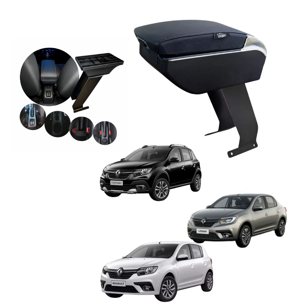 Consola Apoyabrazos - RENAULT SANDERO, LOGAN, STEPWAY - ELITE (Base metálica)