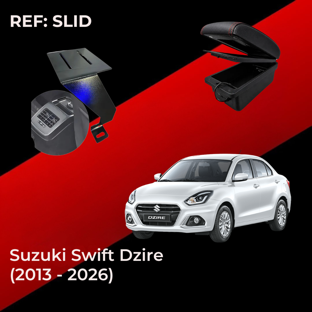 Consola Apoyabrazo Suzuki Swift Dzire (2013 - 2027) - Slid