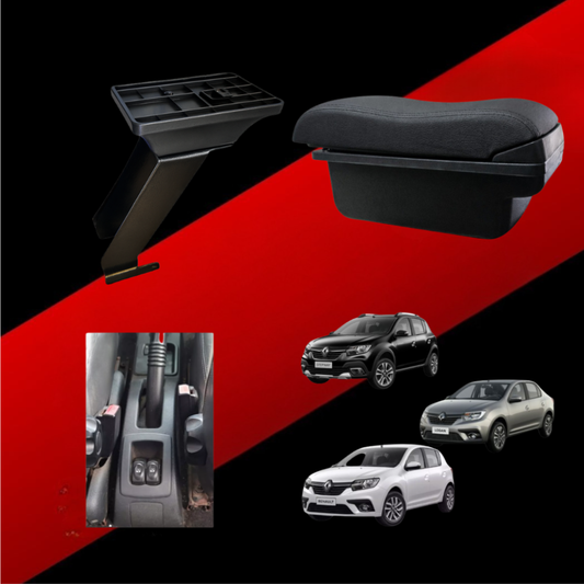 Consola Apoyabrazos - RENAULT SANDERO, LOGAN, STEPWAY - Wave - (Base metálica)