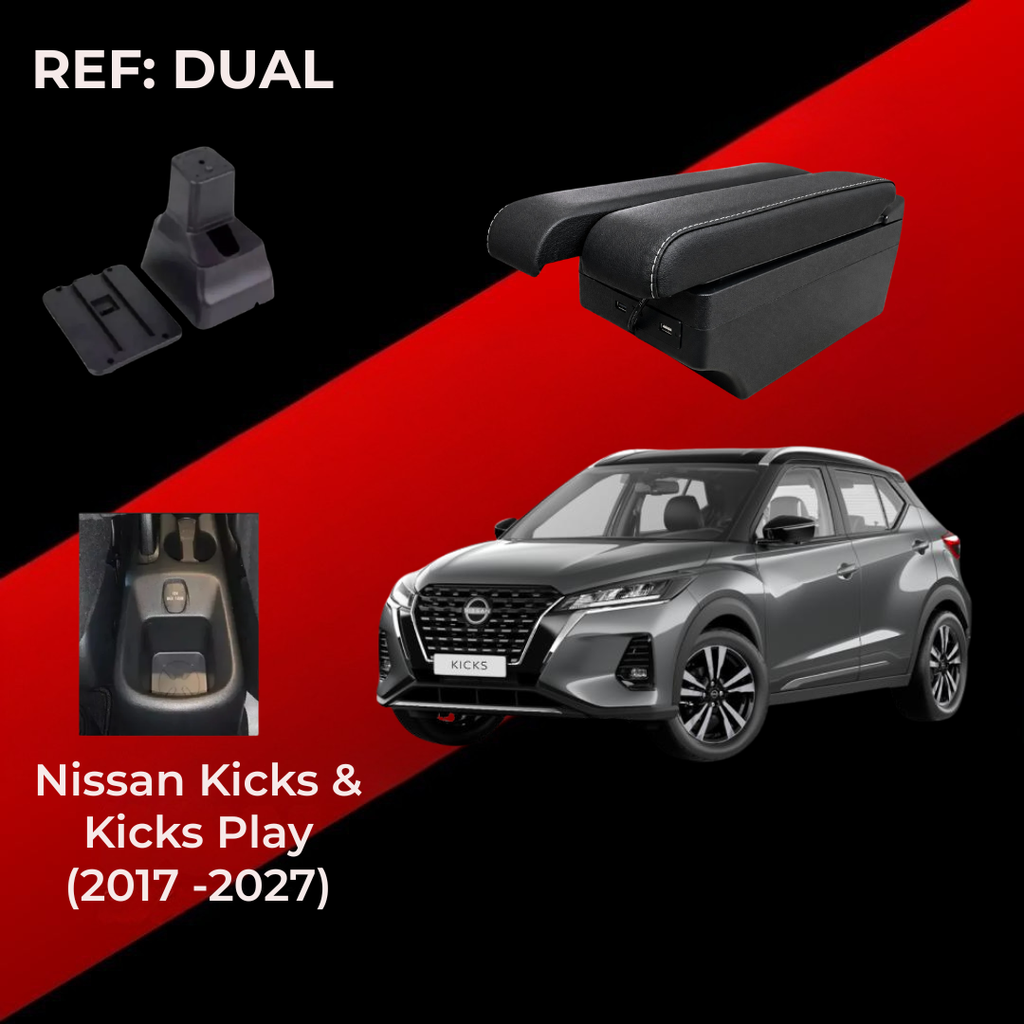Consola Apoyabrazos - Nissan Kicks & Kicks Play (2017 -2027) - Dual