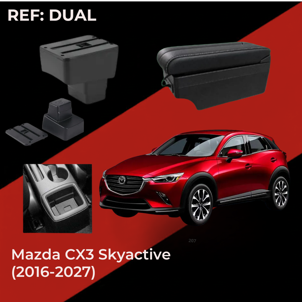 Consola Apoyabrazos - Mazda CX3 Skyactive (2016 -2027)- Dual