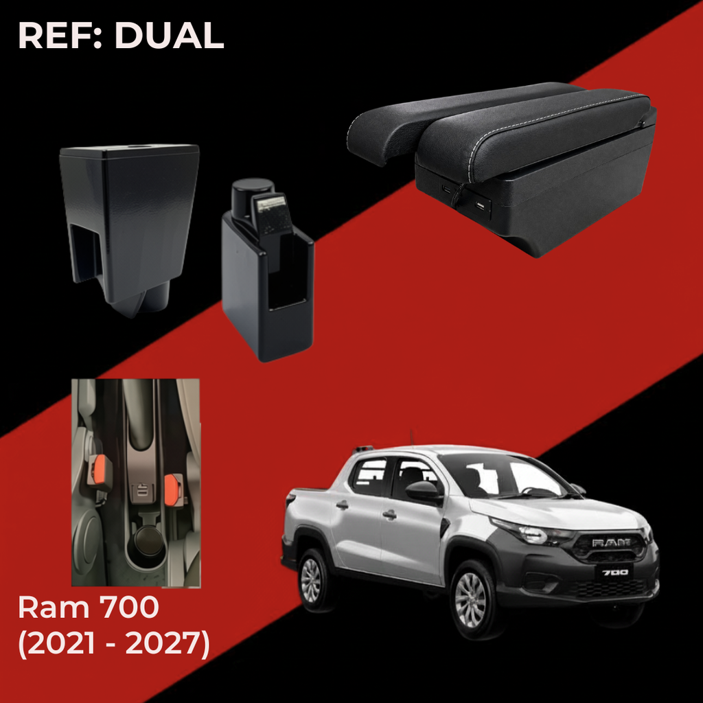 Consola Apoyabrazos - Ram 700 (2021-2026) - DUAL