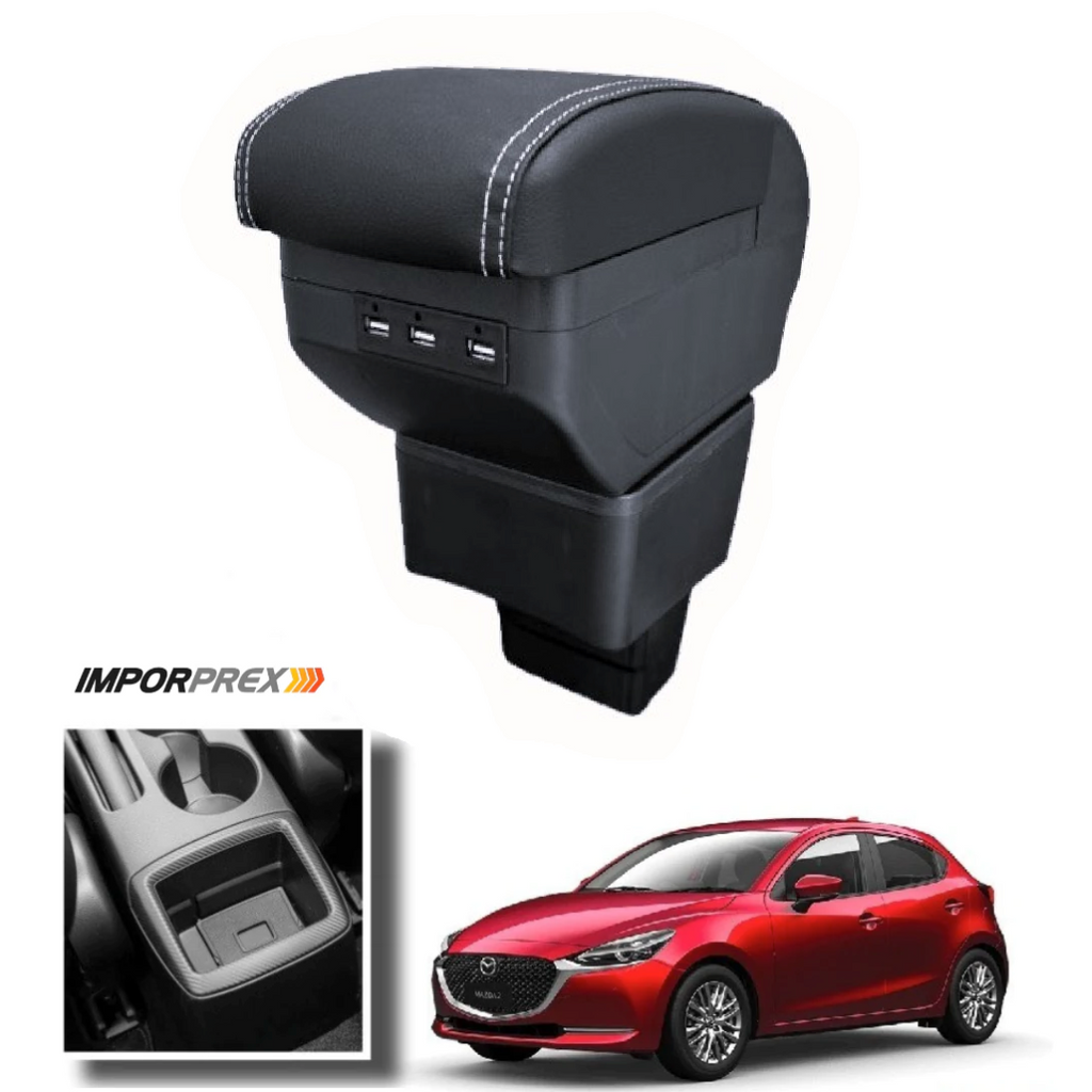 Consola Apoyabrazo - Mazda 2 Skyactive con Usb (2016 -2025) - Premium