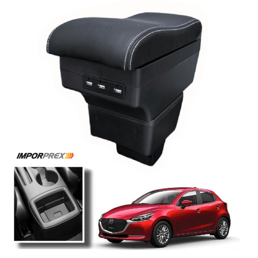 Consola Apoyabrazos - Mazda 2 Skyactive con Usb (2016 -2025) - Wave