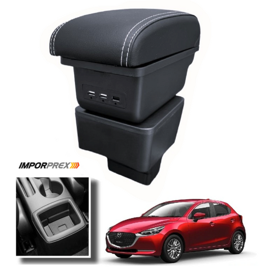 Consola Apoyabrazos - Mazda 2 Skyactive con Usb (2016 -2025) - Slid