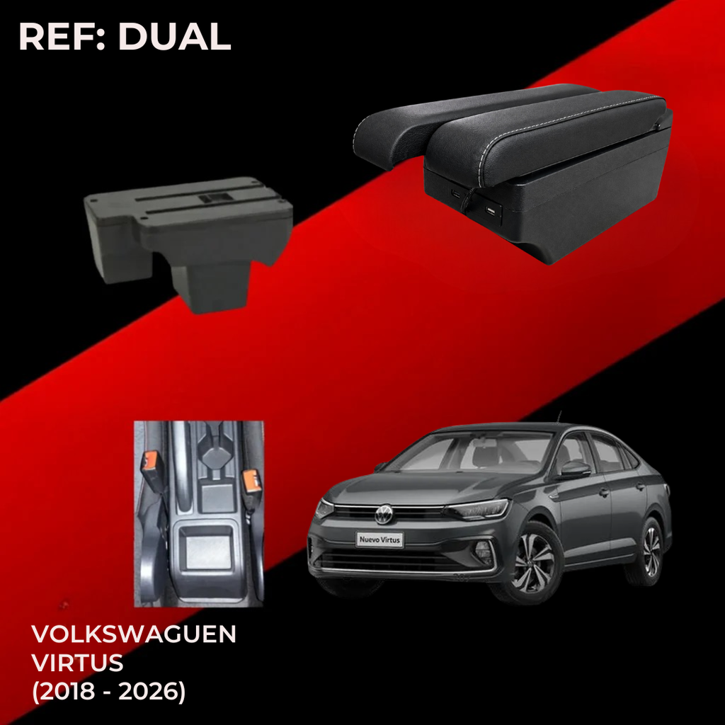Consola Apoyabrazos - Volkswagen Virtus (2018 - 2026) - DUAL