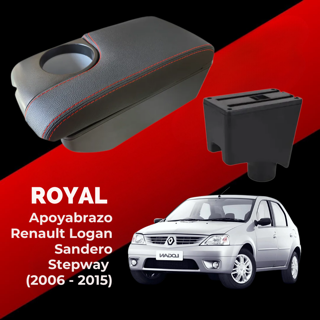 consola Apoyabrazo Central Renault Logan Sandero Stepway 2006 - 2015 - ROYAL