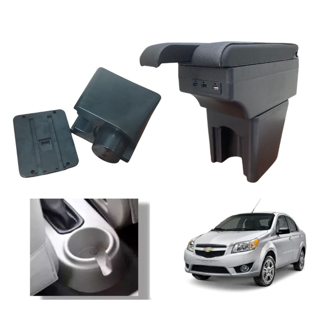 Consola Apoyabrazos -  Chevrolet Aveo emotion (2008 - 2014)- Dual M