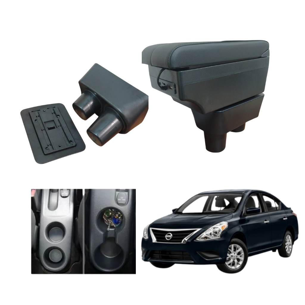 Consola Apoyabrazos - Nissan Versa Classic (2012 - 2022) - Dual