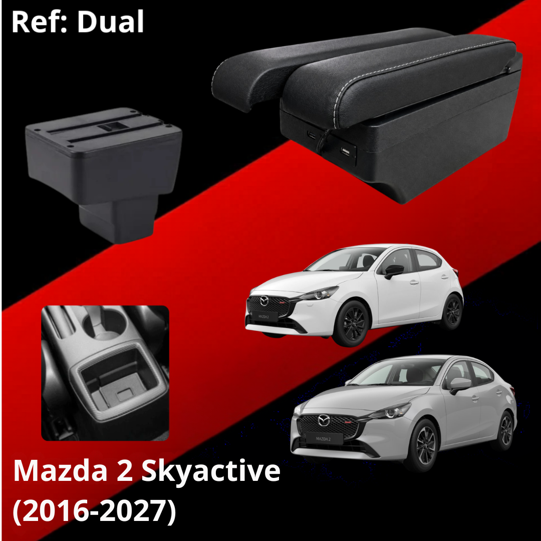 Consola Apoyabrazos - Mazda 2 Skyactive (2016 -2027)- Dual