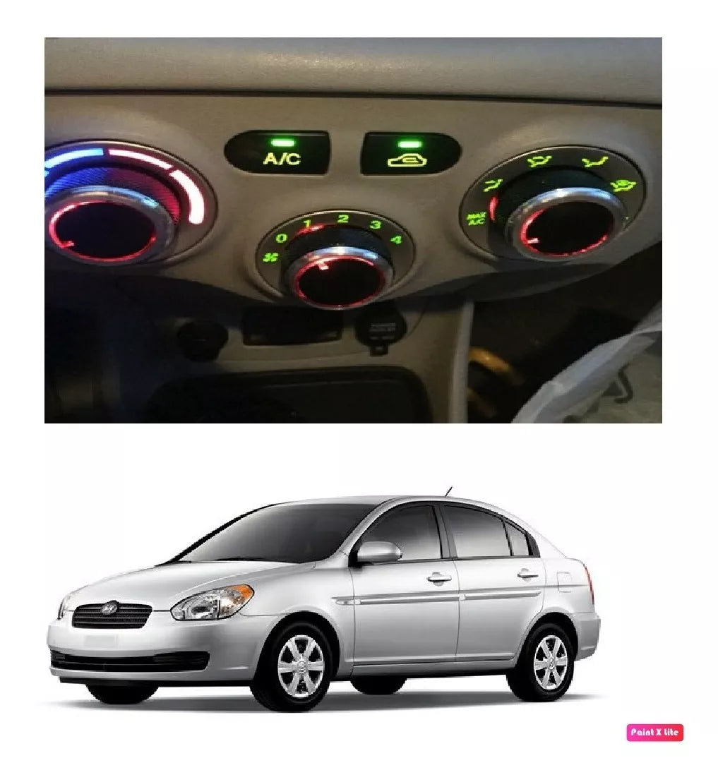 Perillas de Aire Acondicionado -  Hyundai Accent (2006 - 2011) - Alta Calidad