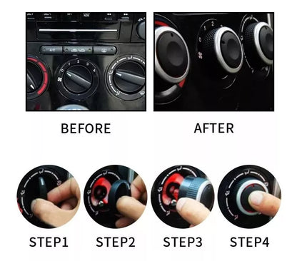 Perillas de Aire Acondicionado - Mazda 3  (2005 - 2010) - Alta Calidad