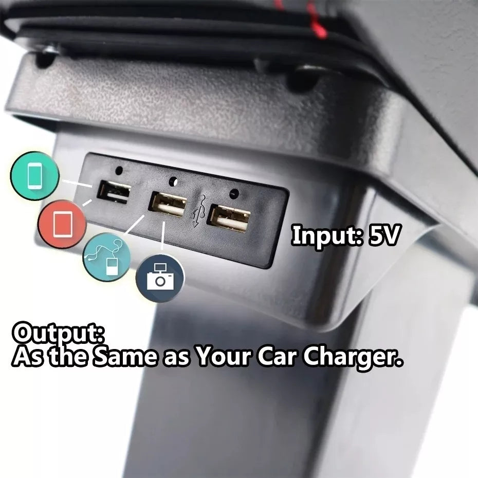 Consola Apoyabrazos - Peugeot 2008 con Usb - Whole